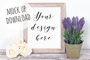 Frame Mockup Styled Photograph Scene, a Print Template by Pixomize (Thumbnail 1 of 2)