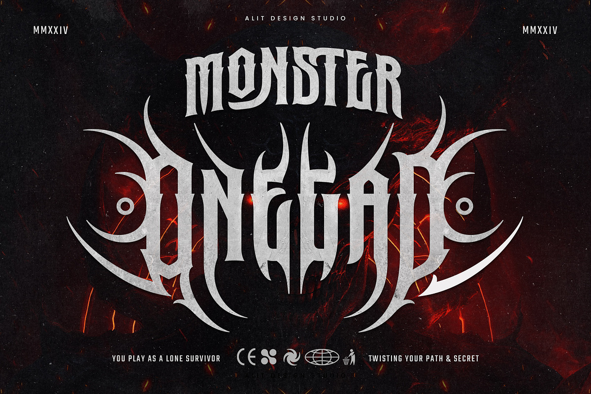 Megaroom typeface, a Blackletter Font by alit design (Photo 8 of 20)