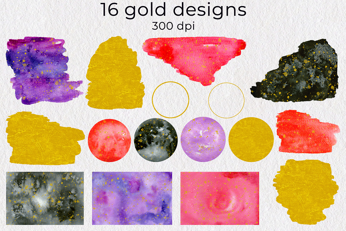 Watercolor brush stroke clipart, a Texture Illustration by AnastasiaWatercolor (Photo 7 of 9)