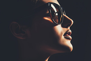 Woman Wearing Sunglasses, a Person Photo by Ocean Digital Art