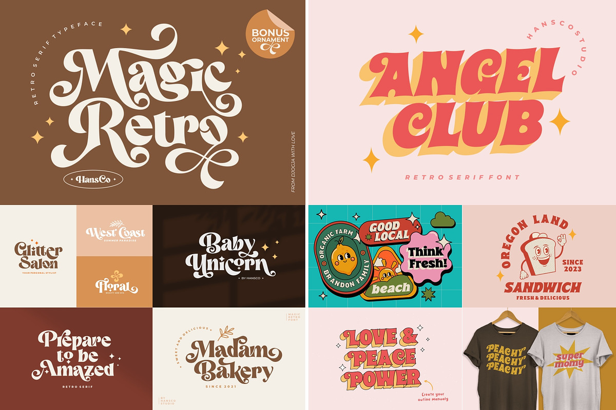 Modern Retro Font Bundle - SALE!, a Font by HansCo Studio (Photo 7 of 14)