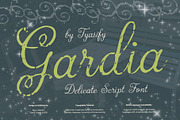 Gardia: Delicate Vintage Script Font, a Script Font by Tyasify (Thumbnail 1 of 7)