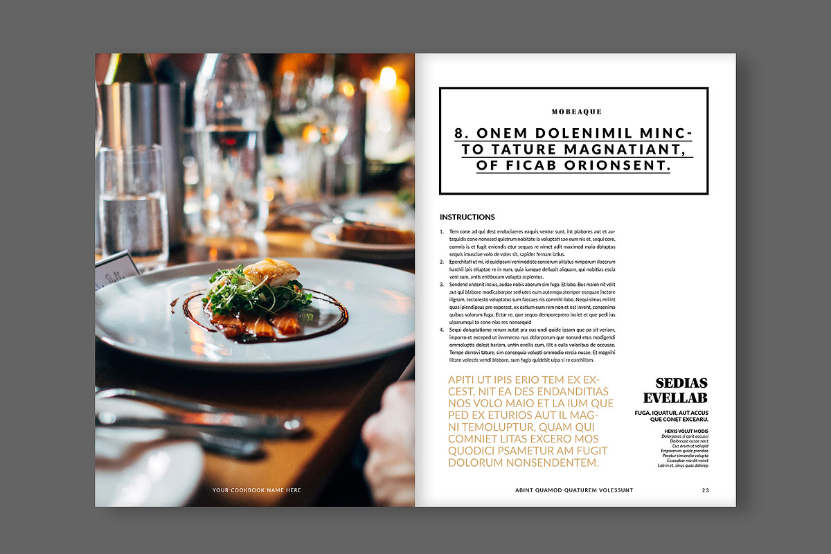 Cookbook / Recipe Book Layout, a Brochure Template by tomsarraipodesign (Photo 13 of 16)