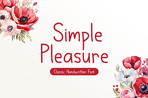 Simple Pleasure Typeface