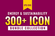 Energy & Sustainability Line Icons, an Outline Icon by gstudiovect21 (Thumbnail 1 of 5)