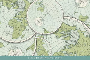 90 Vintage Maps Of The World