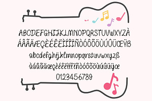 Ukulele Handmade Font