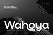 Wahoya - Corporate Logo Font, a Sans Serif Font by Iqsiart Studio (Thumbnail 1 of 13)
