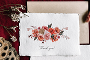 Scarlet bouquet - watercolor set, a Seasonal Illustration by Youksy (Thumbnail 13 of 13)