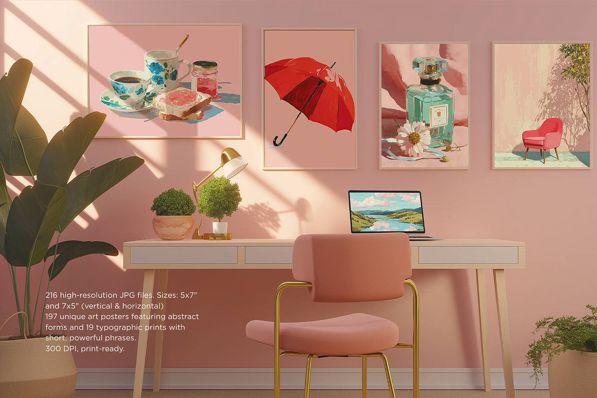 Eclectic Wall Art Prints Posters, a Background Graphic by JulsIst (Photo 3 of 12)