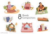 Back to school vector clipart, a Graphic by Heartwarming Art (Thumbnail 2 of 13)