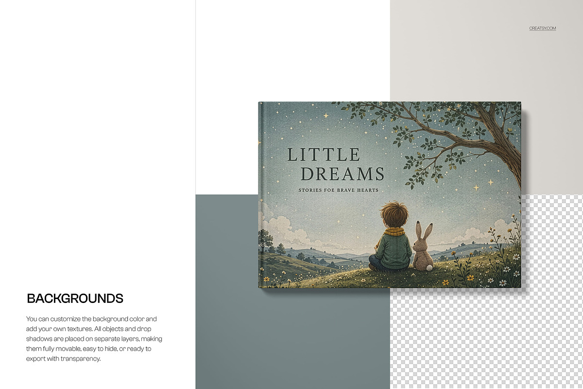 A4 Landscape Book Mockup Set, a Books & Magazine Mockup by creatsy5 (Photo 8 of 9)