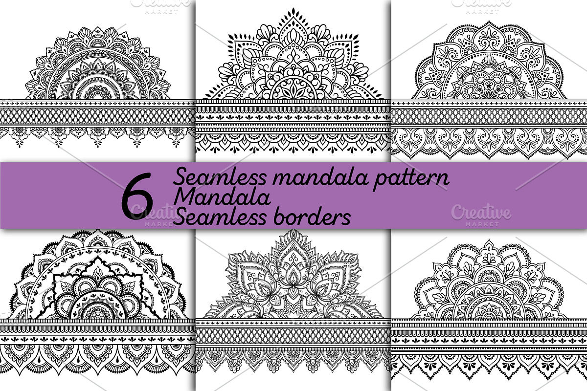 Seamless patterns and mandalas, a Pattern Graphic by Katika Shop (Photo 1 of 9)