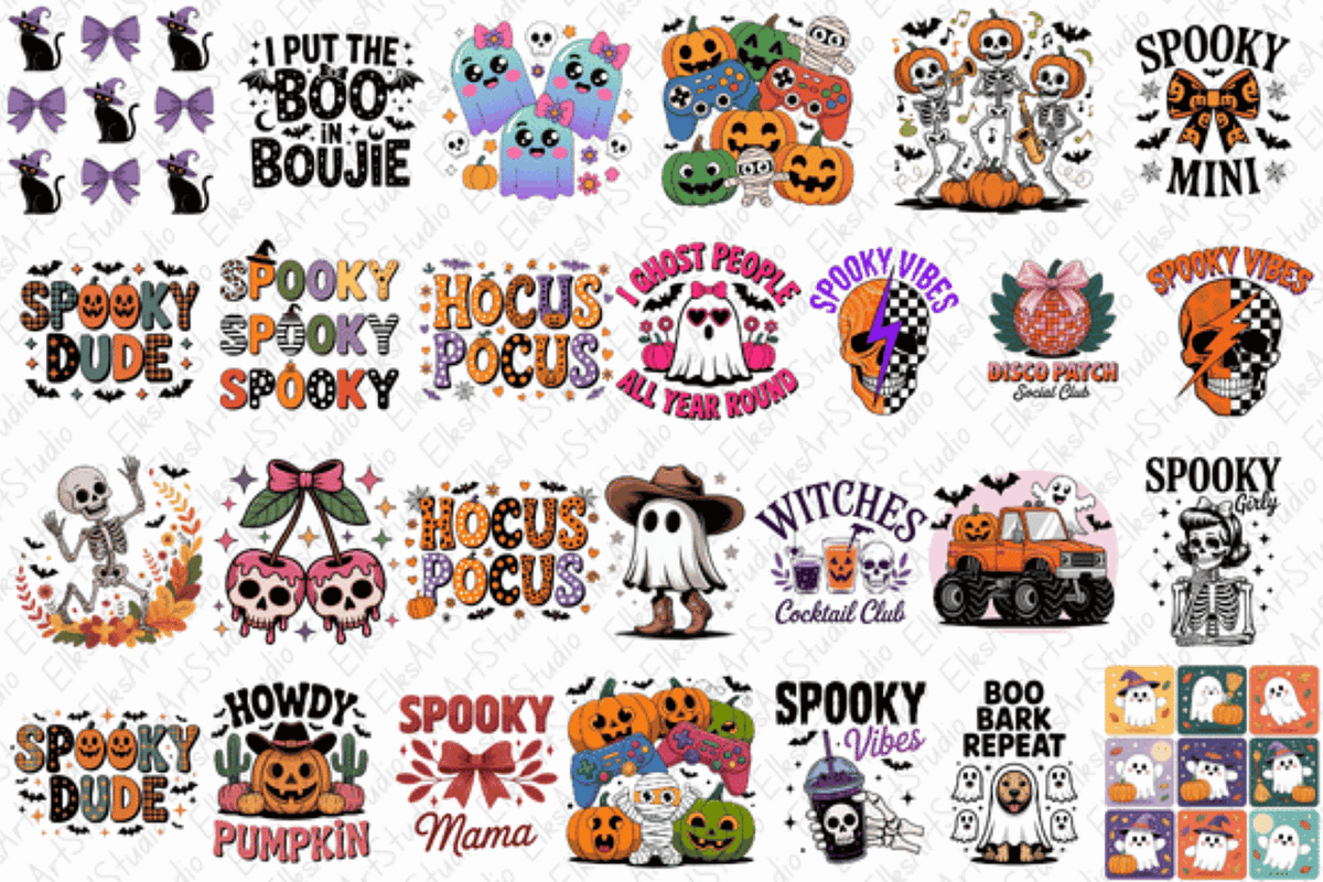 Cute Funny Halloween Sublimation, a Decorative Illustration by Dizzy Art Studio (Photo 1 of 2)