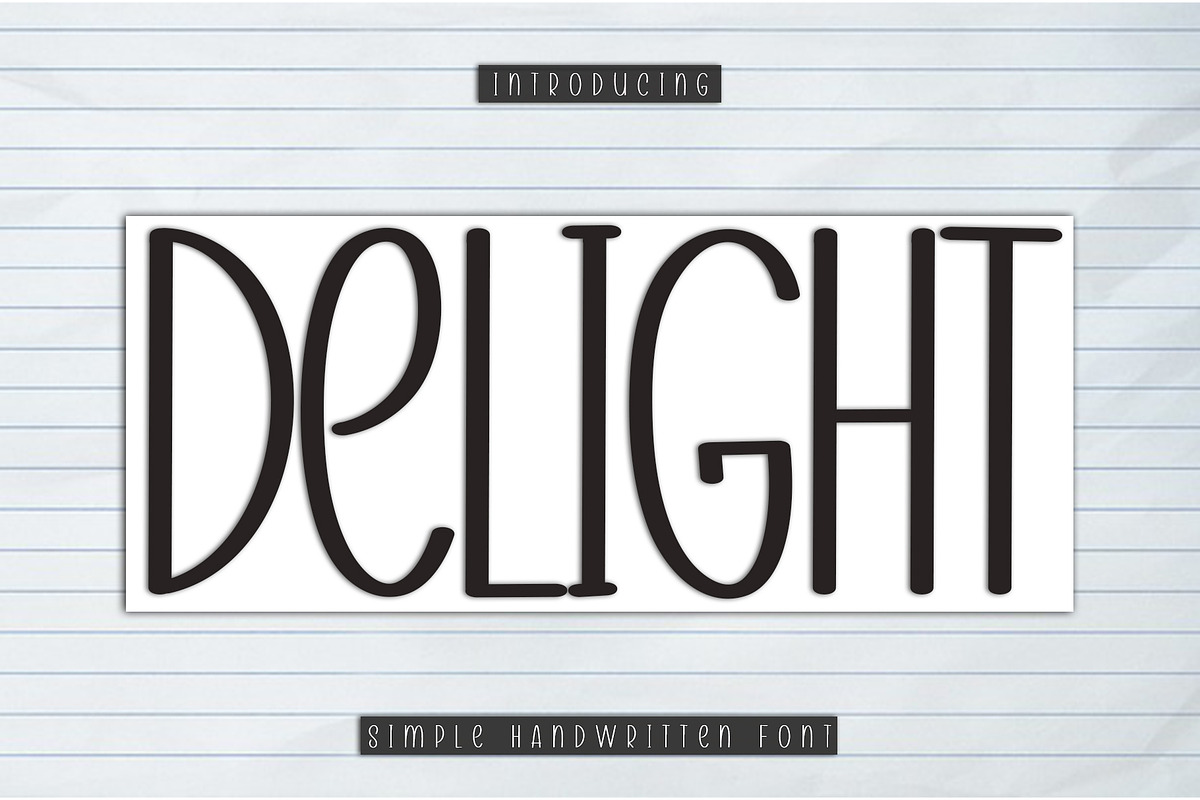 Delight, a Sans Serif Font by InermediaSTUDIO (Photo 1 of 6)