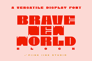 Brave New World Block - Font