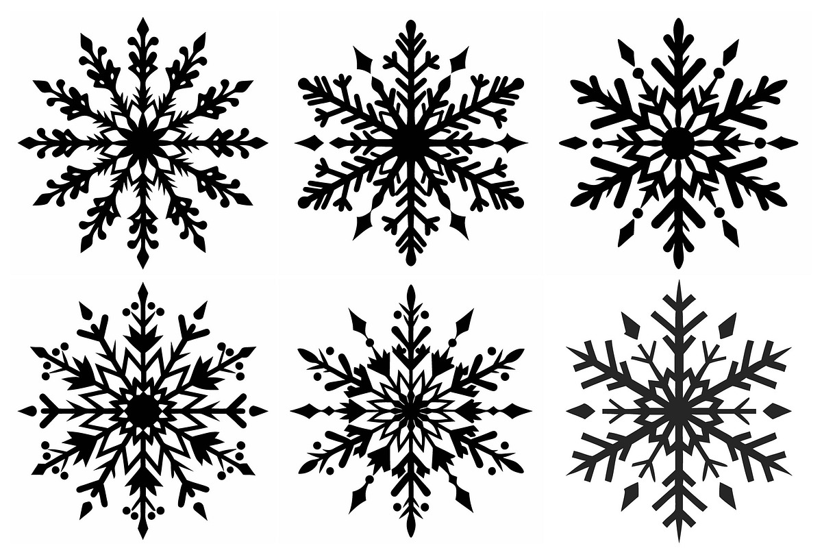 Snowflake Designs for Winter Season, an Object Graphic by Billah Hub