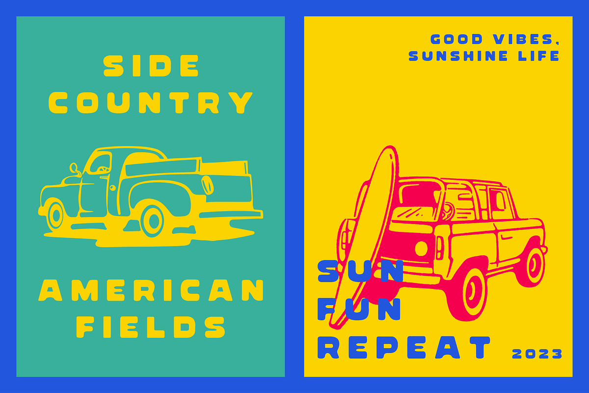 Junoa - Retro Display Font, a Sans Serif Font by HAN (Photo 8 of 10)