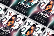 XOXO Party | Black & White Flyer, a Flyer Template by GIGA-TEMPLATE (Thumbnail 5 of 6)