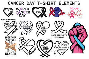 Cancer Awareness T Shirt Bundle, an Object Graphic by balal