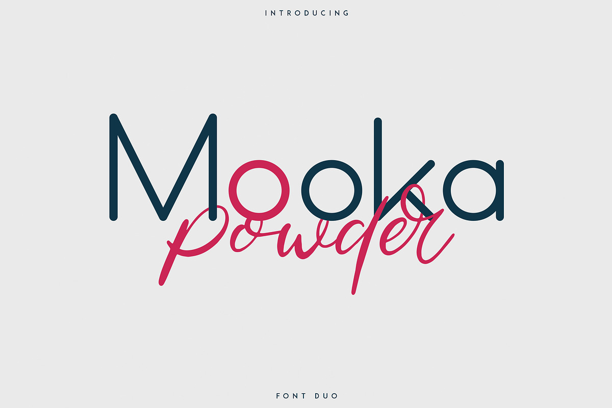 Mooka Powder - font duo