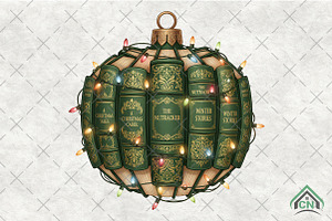 Christmas Ornament Book PNG, an Illustration by Craft Nest