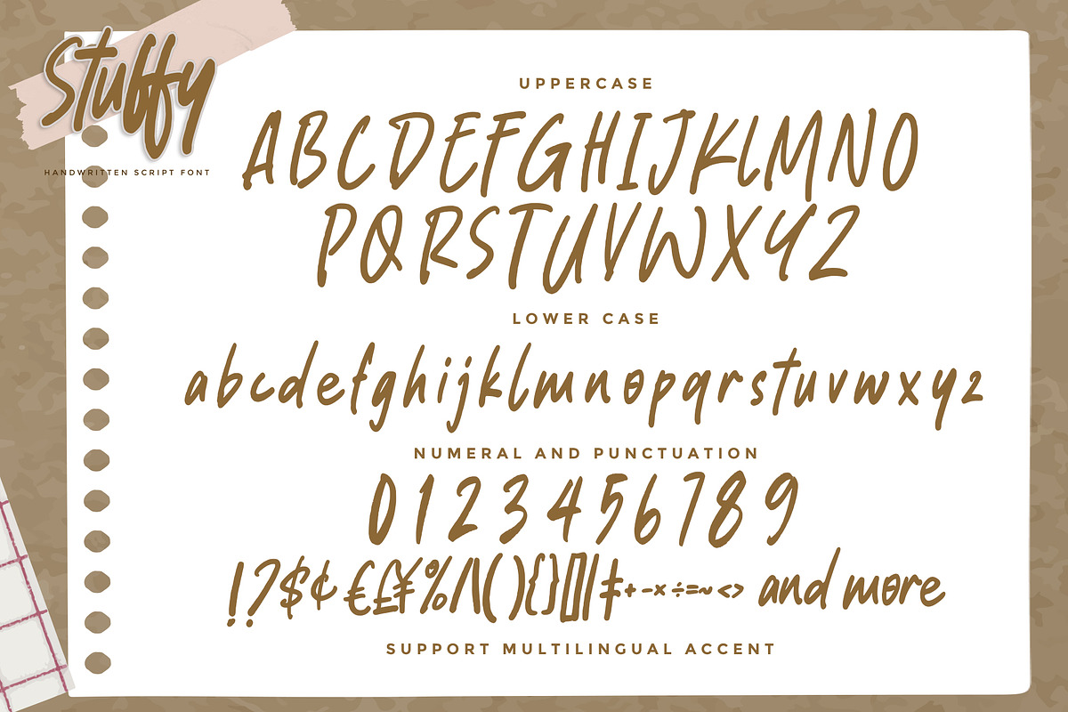 Stuffy - Handwritten Script Font, a Script Font by Gassstype (Photo 6 of 8)
