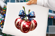 4th Of July Cherry Bow Clipart, an Illustration by SinaCreation (Thumbnail 5 of 9)