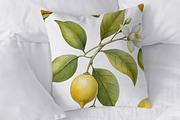 Watercolor Lemons Clipart & Pattern, an Object Graphic by crafty (Thumbnail 12 of 15)