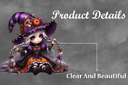 Halloween Cute Girl Sublimation, a Seasonal Illustration by Craft Nest (Thumbnail 3 of 5)