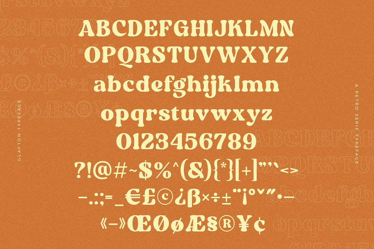 Glafton | Retro Serif, a Serif Font by Pentagonistudio (Photo 8 of 10)
