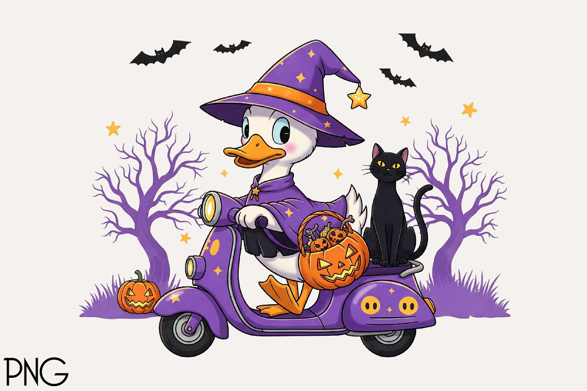 Funny Halloween Silly Goose Clipart, an Illustration by Black Bird Studio (Photo 1 of 4)