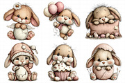 Baby Bunny Easter Clipart PNG, an Illustration by Daily.Designs (Thumbnail 6 of 8)