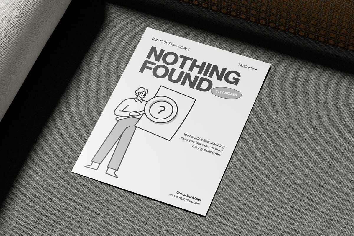 65 Empty State Illustrations, an Empty State Illustration by Prosymbols (Photo 6 of 11)