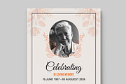 Funeral Program Template, a Stationery Template by MightyDesign (Thumbnail 2 of 8)
