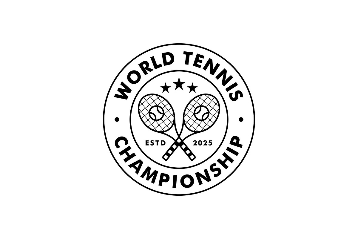 Tennis Sport Emblem Badge Logo, a Branding & Logo Template by Buqancreative (Photo 3 of 4)