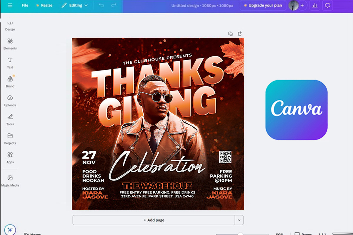 Thanksgiving Flyer Template, a Flyer Template by Artonix (Photo 3 of 3)