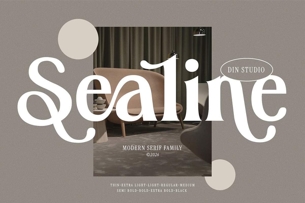 Sealine, a Serif Font by din-studio.com (Photo 1 of 11)