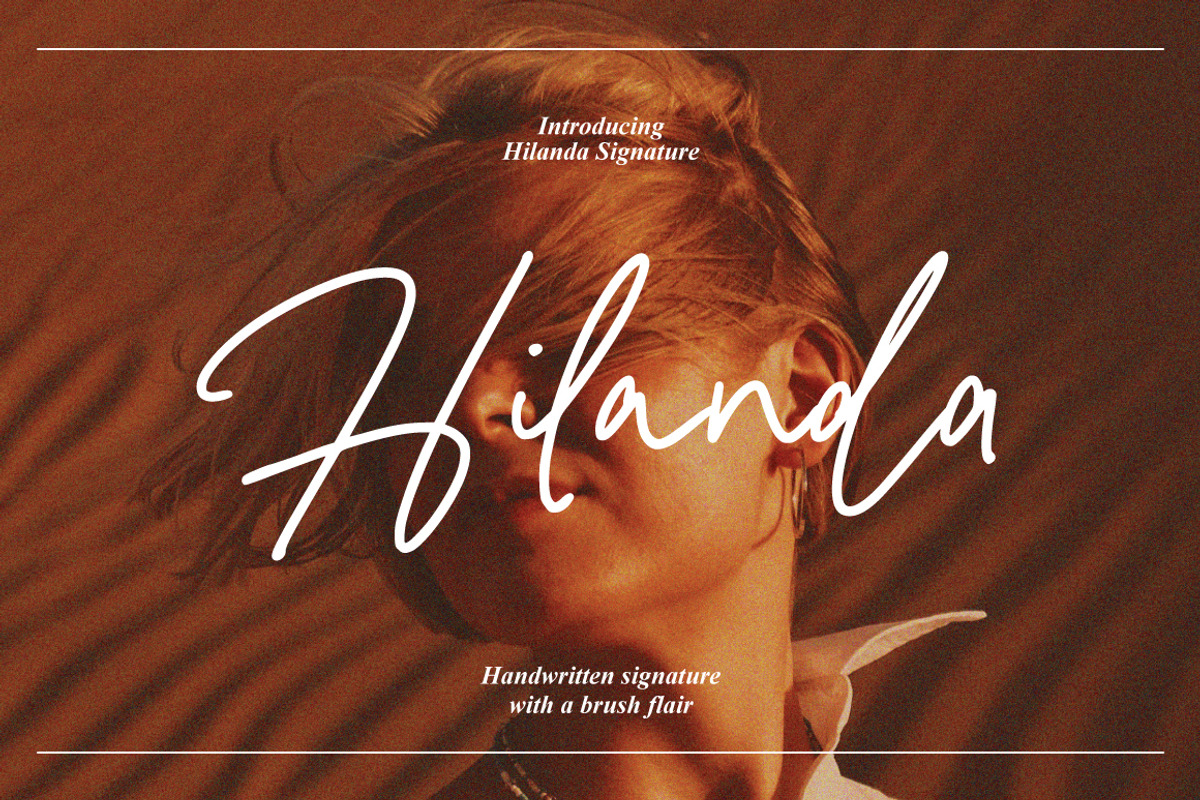 Hilanda - Handwritten Signature, a Handwritten Font by tebaltipislab (Photo 1 of 8)