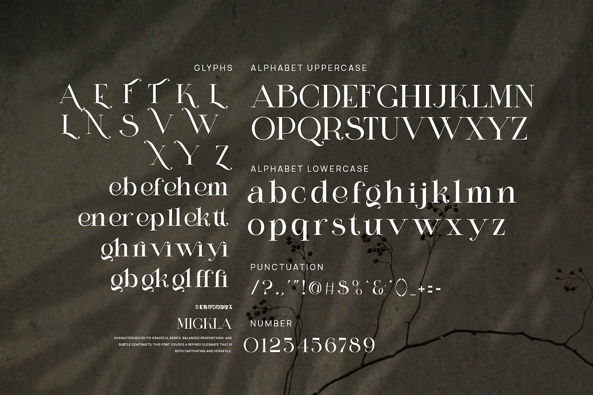 Migkla Elegant Serif Font By Perfectype preview 8