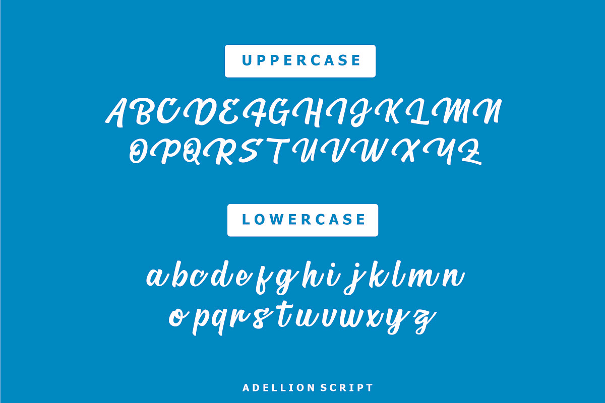 Adellion Bold Script preview 2