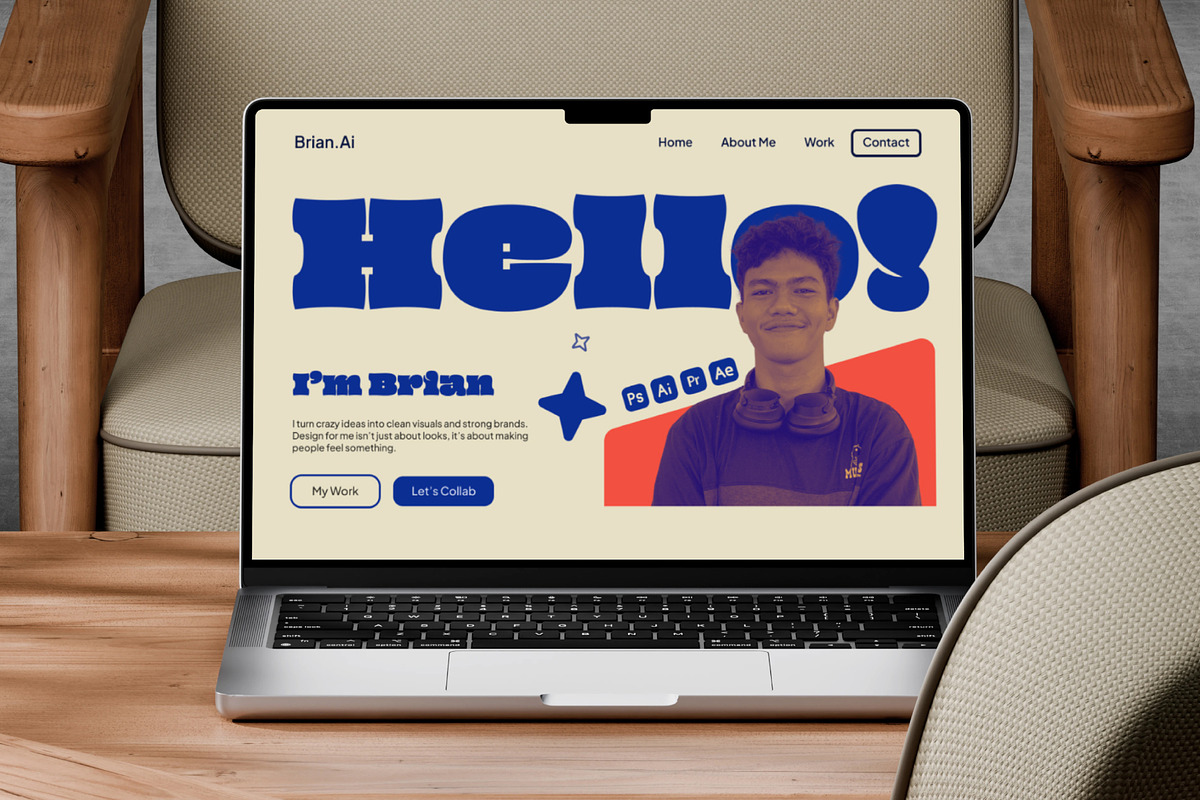 Creative Portfolio Website Template, a Landing Page Template by Glyphminds Studios (Photo 2 of 3)