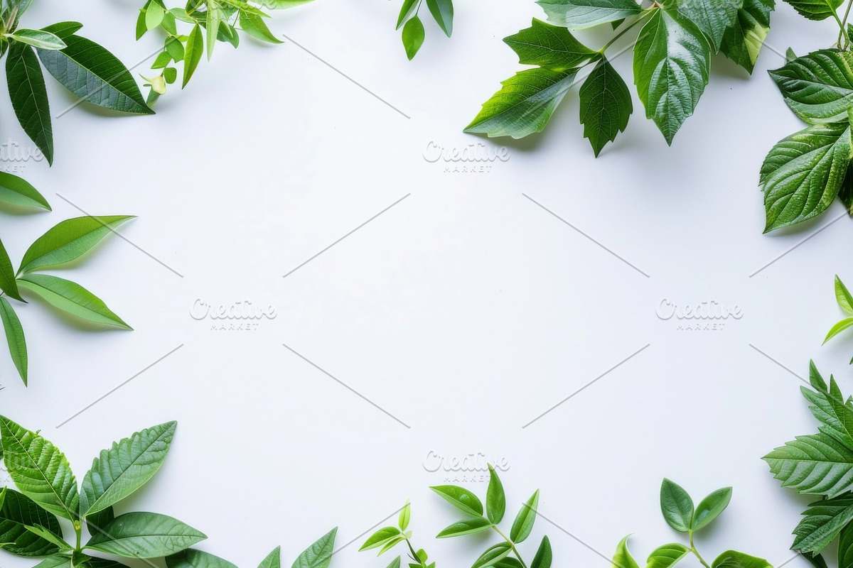 99 Frames of green leaves, a Nature Photo by Handmadefont (Photo 38 of 100)