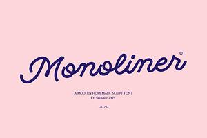 Monoliner, a Font by Swandtype