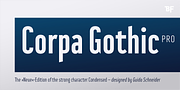 BF Corpa Gothic Pro, a Sans Serif Font by BrassFonts (Thumbnail 1 of 15)