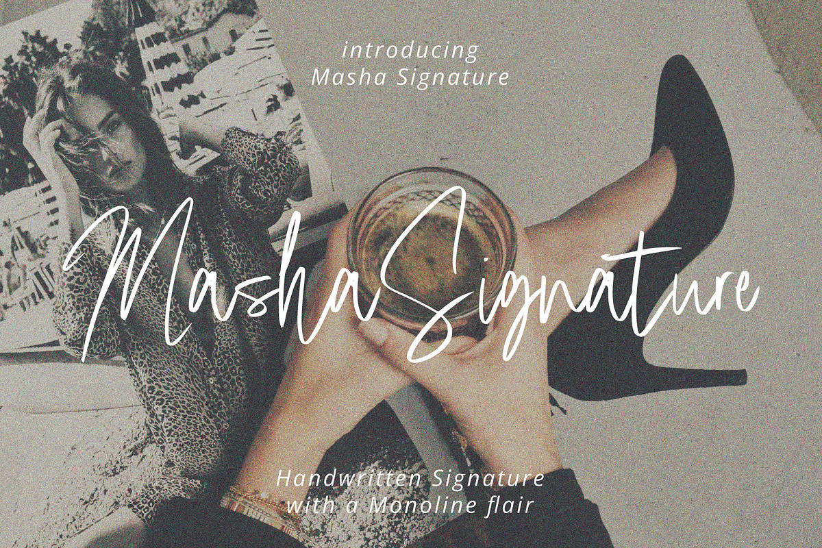 Masha Signature, a Handwritten Font by Eltypesstudio (Photo 1 of 10)