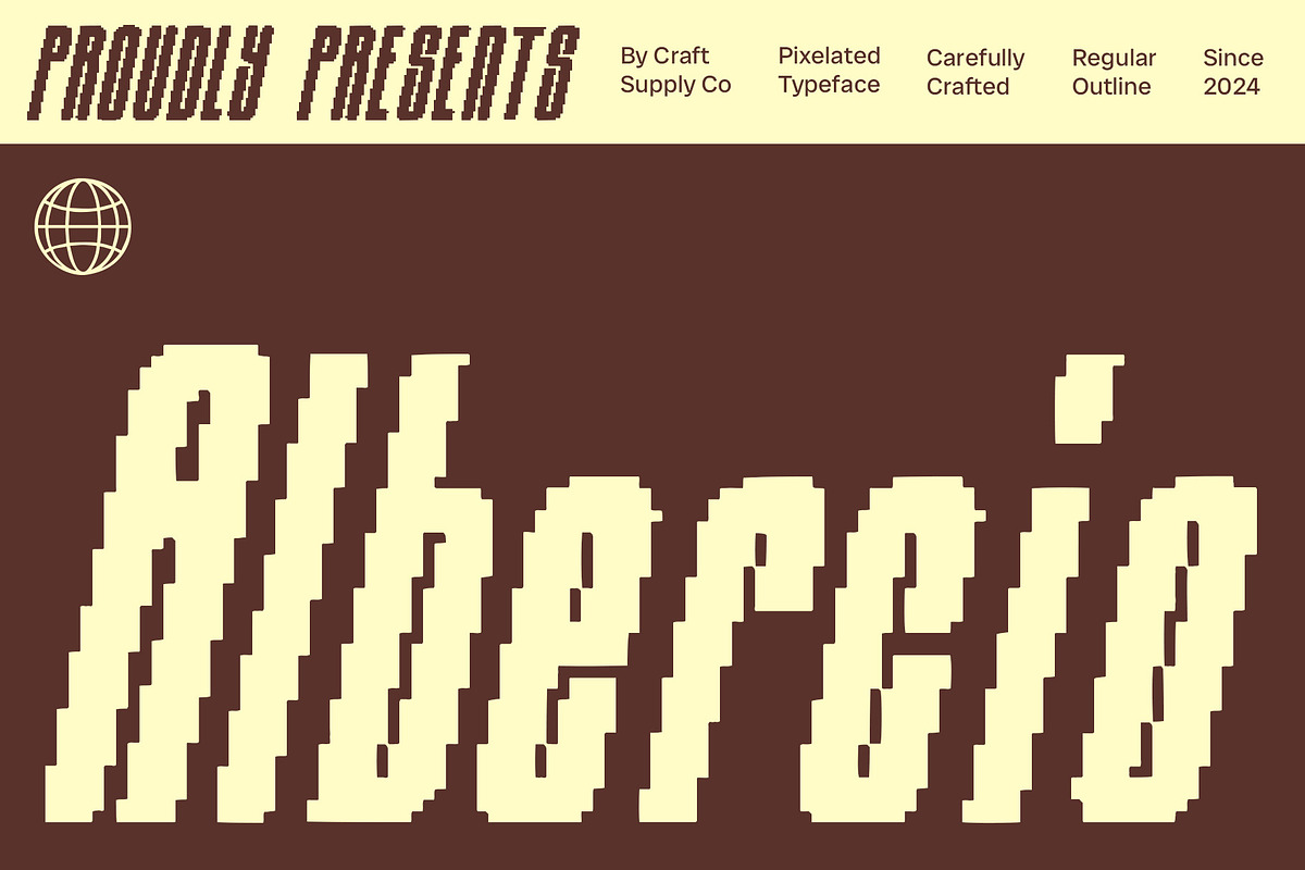 Albercio Pixel, a Sans Serif Font by Craft Supply Co. (Photo 1 of 8)