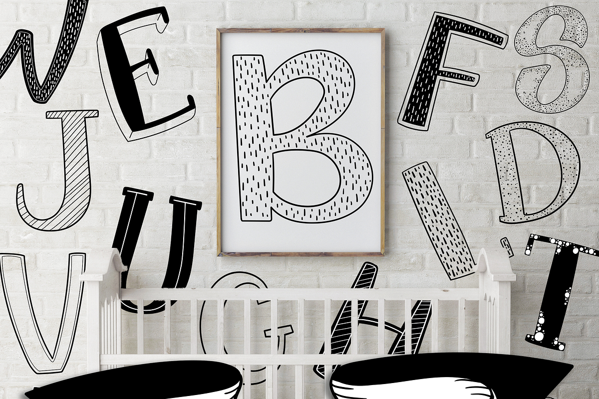 Modern Nursery Design Kit, a Decorative Illustration by Si Design Loft (Photo 4 of 5)