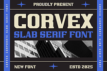 Corvex Modern Corporate Slab Serif