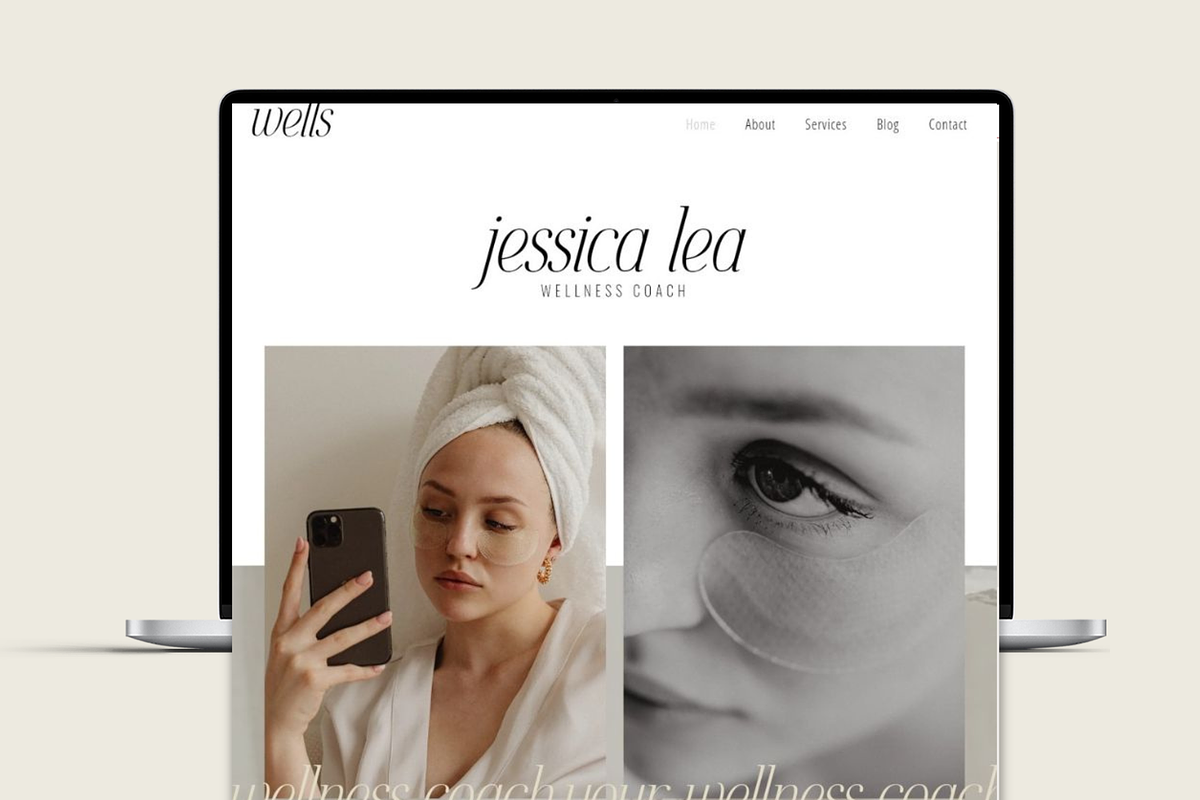Wix Website Template| Wellness Coach, a Websites & App Template by Turia Avenue (Photo 2 of 6)